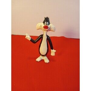 SYLVESTER THE CAT VINTAGE RUBBER FIGURINE/ FAST SHIPPING